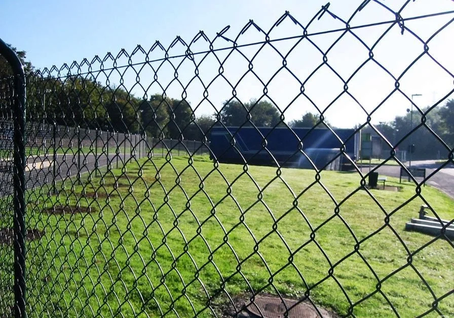 Chain link fencing